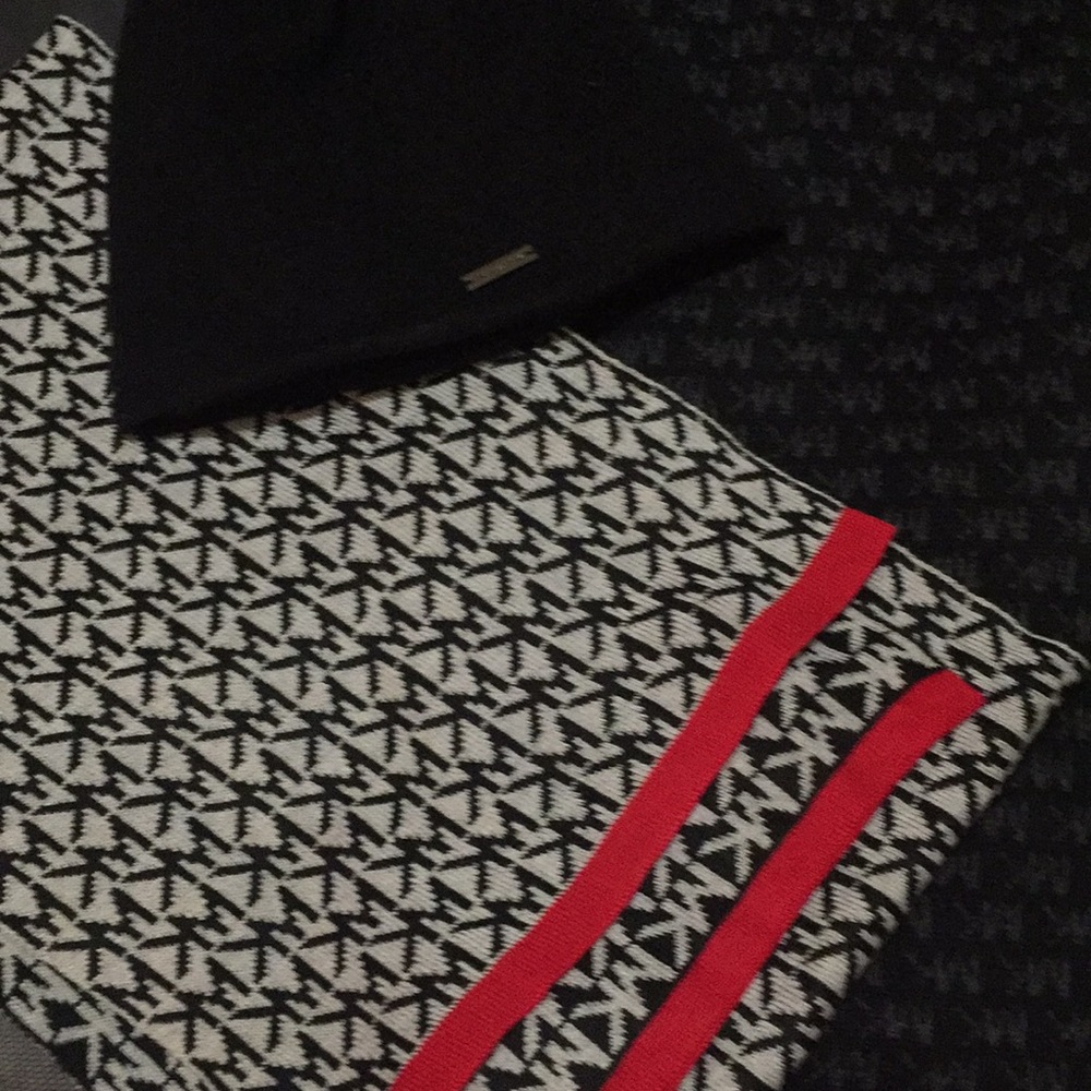 Two Michael Kors Scarf and beanie set new